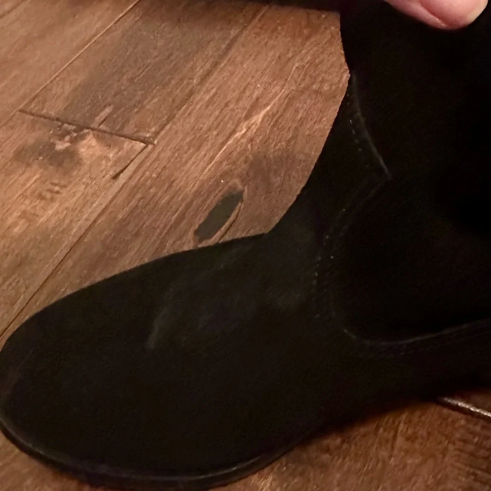 Frye Black Suede Booties women’s size 9